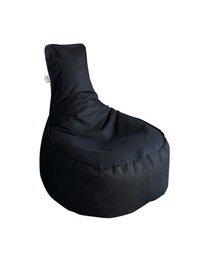 Atelier Del Sofa Puf Negro de 60x70x30 cm, Tejido Impertex Impermeable